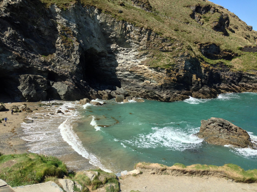 The beach below Tintagel castle, Cornwall
