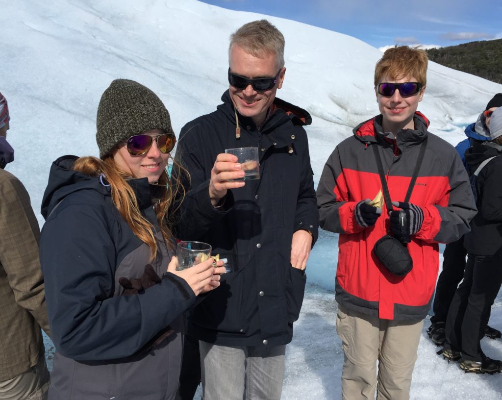 Visitors to the glacier stop for refreshment. Copyright©2015 reserved to photographer. Contact mapandfamily.com