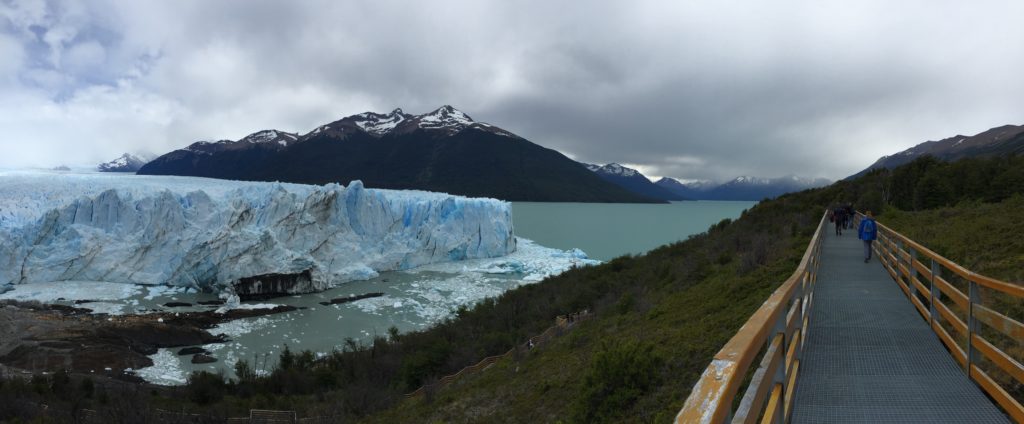 Viewing walkway at glacier. Copyright©2015 reserved to photographer. Contact mapandfamily.com