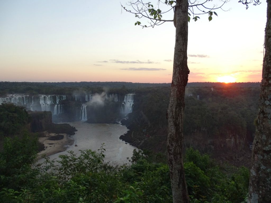 Family holiday Iguacu falls sunset. Copyright©2016 reserved to photographer via mapandfamily.com