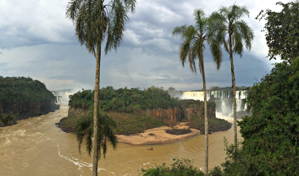 Family holiday Iguacu falls panoramic view. Copyright©2016 reserved to photographer via mapandfamily.com