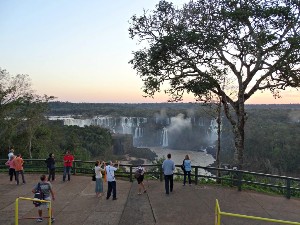 Family holiday Iguacu falls sunset at hotel. Copyright©2016 reserved to photographer via mapandfamily.com