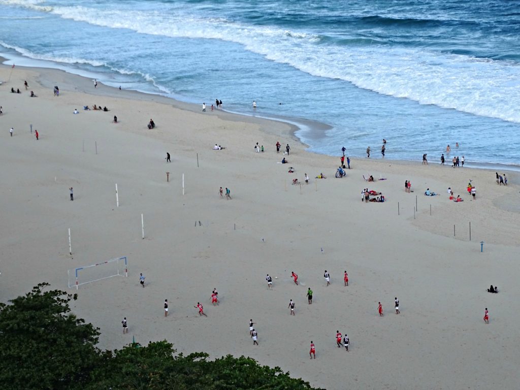 Rio with family football on Copacabana Copyright©2016 reserved to photographer via mapandfamily.com