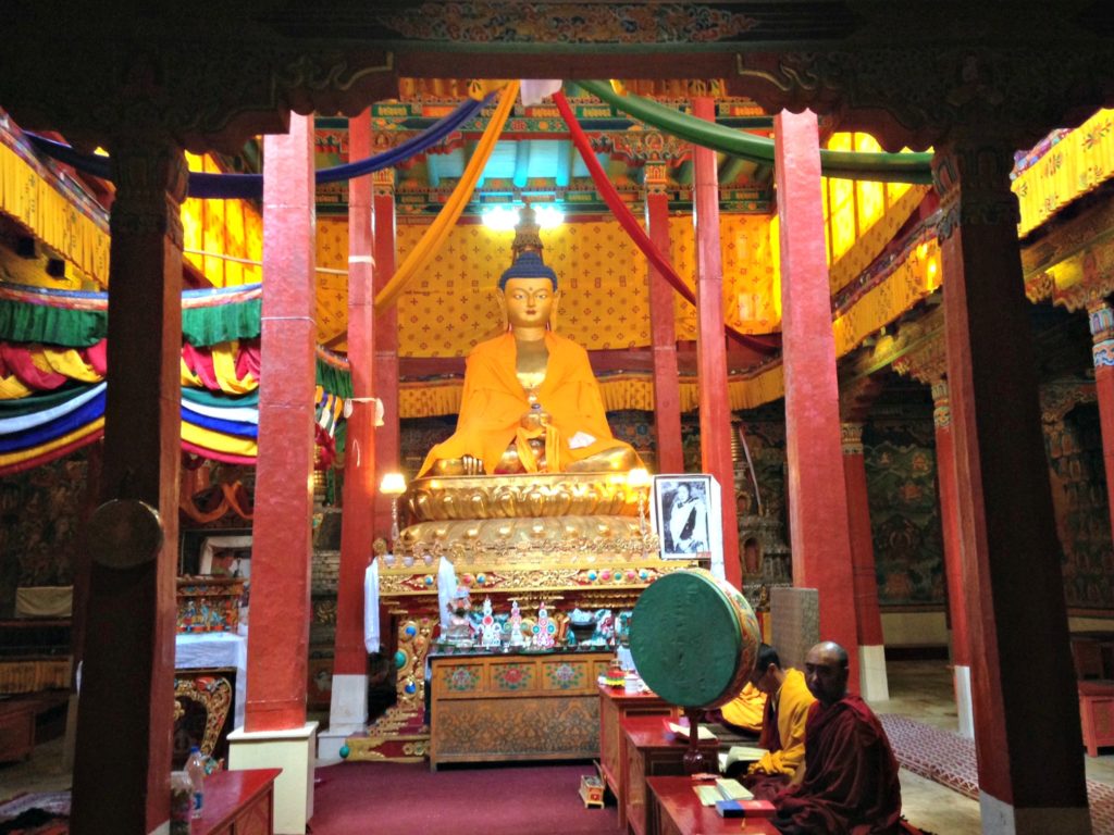 Places to visit in Ladakh: monastery interior. Copyright©2017 reserved to photographer via mapandfamily.com