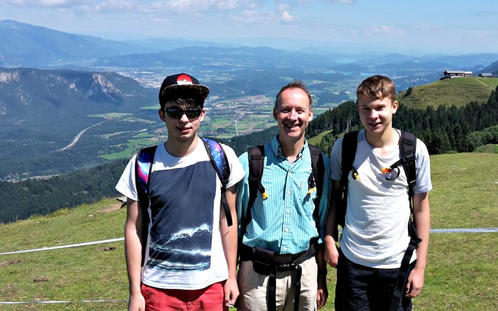 Slovenia family trip. Family photo at summit of Tromeja, Slovenia. Copyright©2017 reserved to photographer via mapandfamily.com 