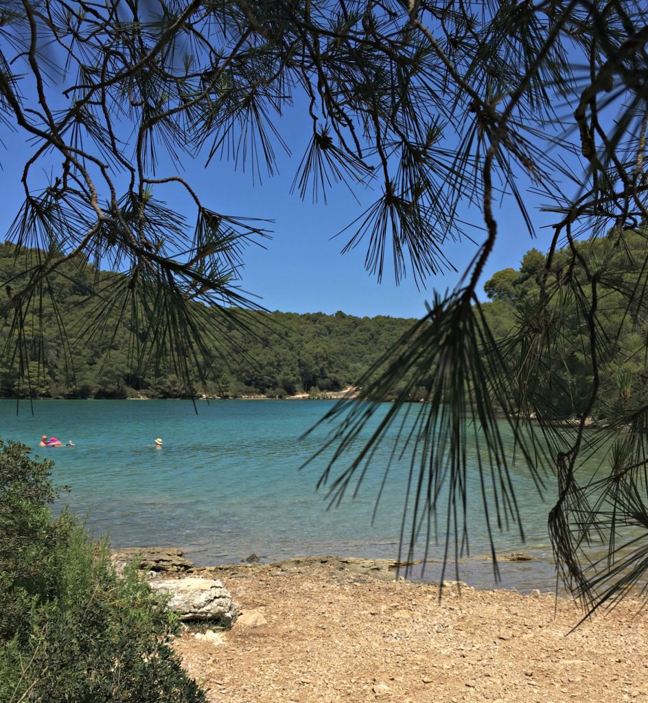 Dubrovnik things to do. Lake on Mljet an island near Dubrovnik. Copyright©2017 reserved to photographer via mapandfamily.com