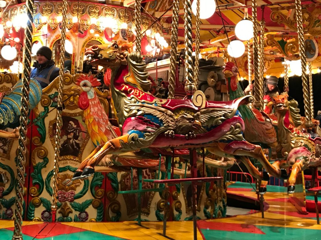 Christmas at Kew Gardens London, carousel. Copyright©2017 reserved to photographer via mapandfamily.com 