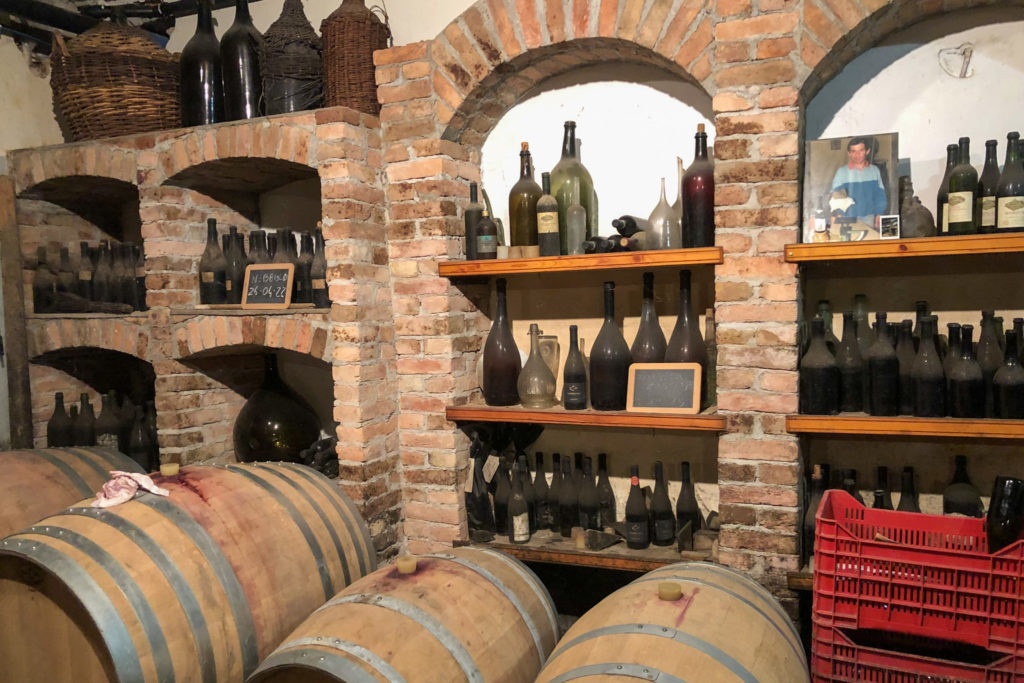 Barrels in wine cellar. Copyright @2022 reserved to photographer via mapandfamily.com 